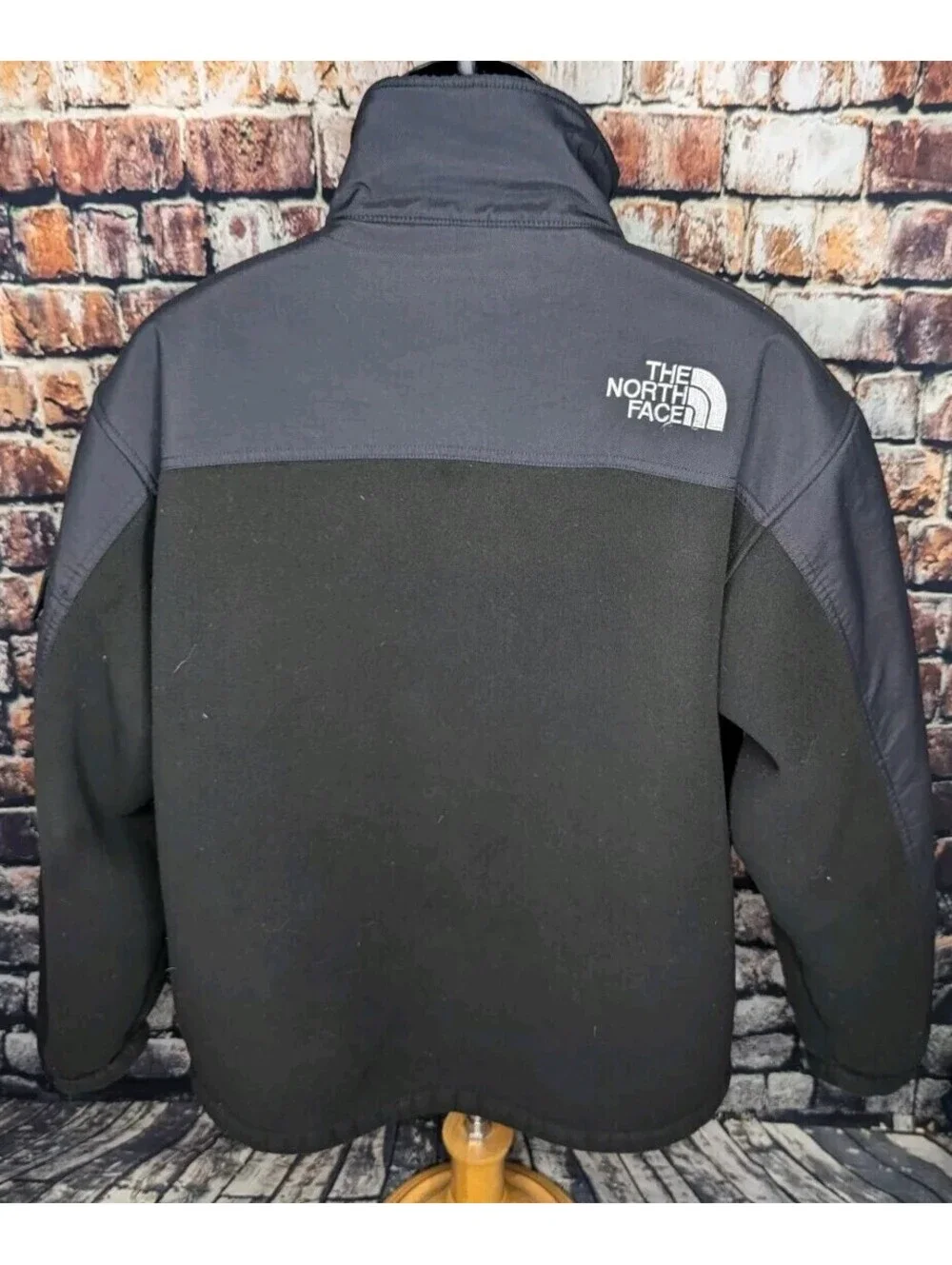 The North Face Salinas Thick Heavyweight Fleece Jacket Black Mens Large Denali
